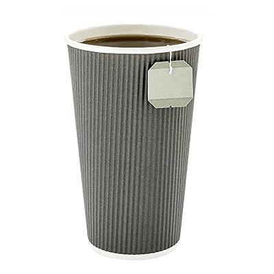 4 oz Eco Green Paper Coffee Cup - Ripple Wall - 2 1/2 inch x 2 1/2 inch x 2 1/4 inch - 500 Count Box