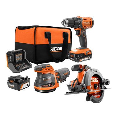 Ridgid 18V Cordless Combo Kit (6-Tool) with (1) 2.0 Ah Battery, Charger and Tool Bag