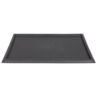 Ottomanson Easy Clean, Waterproof Non-Slip 2x3 Indoor/Outdoor Rubber Doormat,  24 x 36, Black 