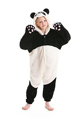 DarkCom Animal Onesie for Kids,Flannel Cosplay Lemur Halloween