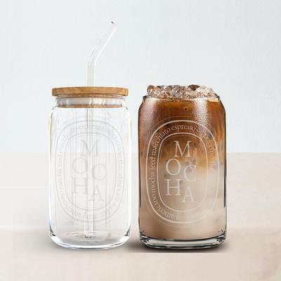 Ghost Glass Beer Can Cup, Middle Finger Personalized Glass Tumbler