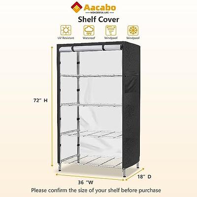 Dalema Waterproof Shelf Cover,Heavy Duty Dustproof Storage Shelving Unit  Cover,Durable Steel Organizer Wire Rack Covers,Shelf Display Rack Protector  Cover with Zipper.(Black,Fits 48x18x72 Shelf) - Yahoo Shopping