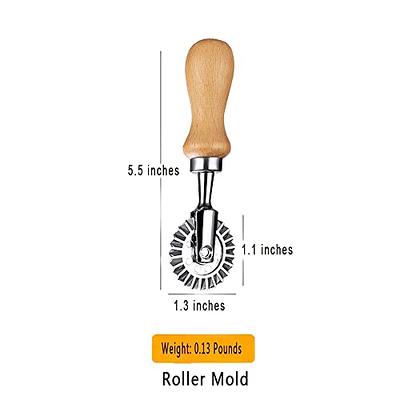 MTOMDY Ravioli Cutter Stamps with Roller Wheel Round Mold with