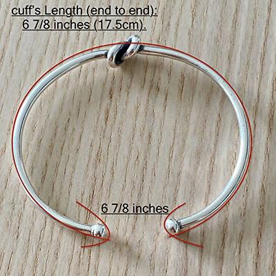  Handmade Sterling Silver Knot Cuff Bracelet
