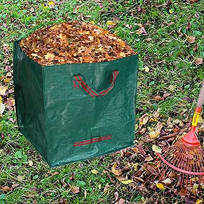 Leaf Bag For Collecting Leaves,Gardening Bag,Leaf Bag Garden Lawn Yard  Waste Tarp Container,Garden Waste Basket,Heavy Duty Canvas Fabric Yard  Waste Bags 