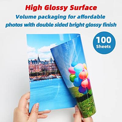 Uinkit Premium Clear Vinyl Sticker Paper for Inkjet Printer - Bulk Pack 100 Sheets  Clear Waterproof