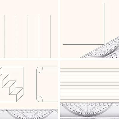 Esprite Architectural Scale Ruler, Engineering Scale and 12 inch Metal  Ruler Set, Machinist Ruler Triangular Scale Drafting Ruler