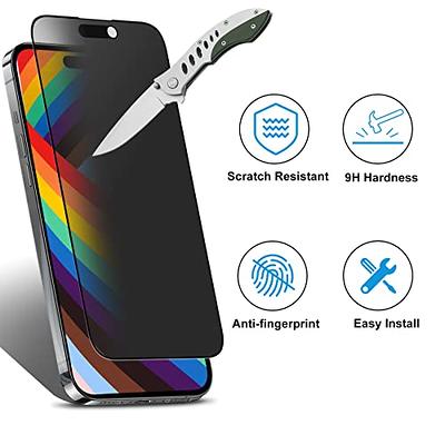 Mothca for iPhone 14 Plus/13 Pro Max 6.7-inch Matte Privacy Screen  Protector with Alignment Sticker, Full Coverage Tempered Glass Anti-spy  Anti-Glare