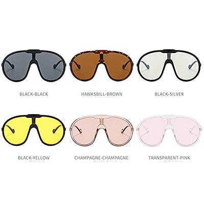 NEW Fashion Oversized Shield Sunglasses Pilot Women Outdoor Shade Glasses  UV400 