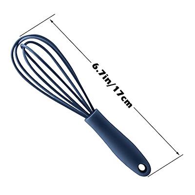 Mini Whisks Stainless Steel, Small Whisk 2 Pieces, 5in and 7in Tiny Whisk  for Whisking, Beating, Blending Ingredients, Mixing Sauces 