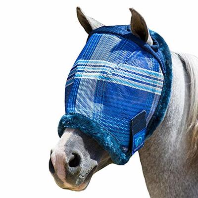  SmithBuilt Horse Fly Mask (Blue, Horse) - Mesh Eyes