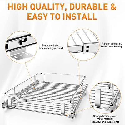 Pull Out Cabinet Organizer, Tksrn Heavy Duty Slide Out Pantry