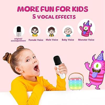 YLL Karaoke Machine for Kids, Portable Bluetooth Speaker with Wireless  Microphone for Kids, Toys Birthday Gifts for Boys 4, 5, 6, 7, 8, 9, 10  +Year Old (White) - Yahoo Shopping