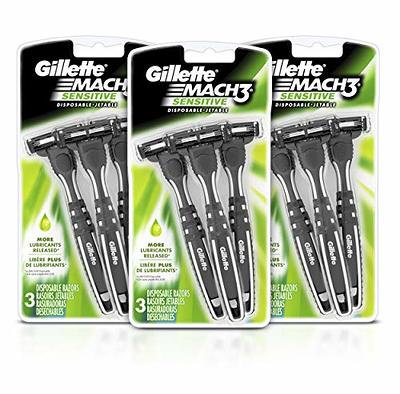 Gillette Mach3 Sensitive Men's Disposable Razors, 9 Count - Yahoo Shopping