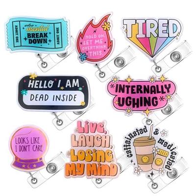 Funny work quotes must have humor Retractable Reel ID Badge reel