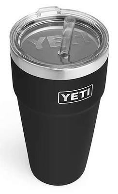 YETI Rambler 12oz with Hot Shot Cap - Black - TackleDirect