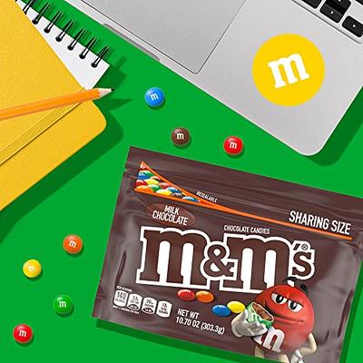 M&M'S Peanut Milk Chocolate Candy Sharing Size Bag, 10.7 oz