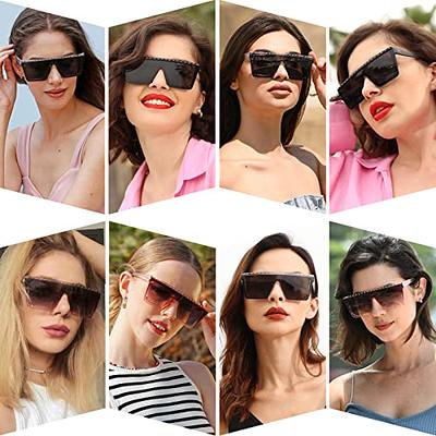  Dollger Square Oversized Sunglasses for Women Men