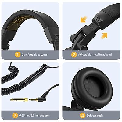 OneOdio Over Ear 50 mm Driver Wired Studio DJ Headphones Headset, Black Pro  10 Black - The Home Depot