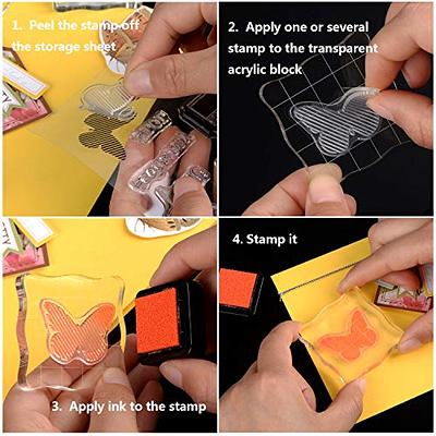 Scrapbooking Acrylic Stamping Blocks for Clear Stamps