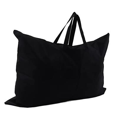 Black Portfolio Bag, 38x26in Art Portfolio Bag, Thick Canvas Light