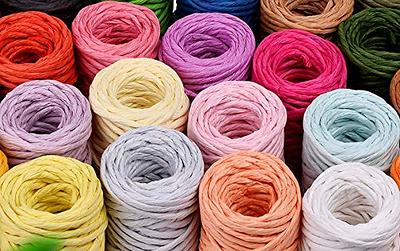 100 m of Yellow Paper Raffia Cord Craft Twine Rope String Craft DIY  Scrapbook