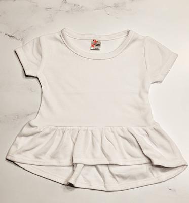 Blank Sublimation Peplum Top For Infants Or Toddlers, Baby Shirt, Toddler  Shirt - Yahoo Shopping