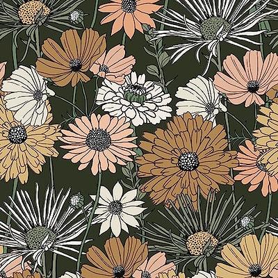 Akywall Vintage Green Floral Wallpaper Peel and Stick Textured Boho Flower  Contact Paper Retro Self Adhesive Removable Vinyl Roll Daisy Leaf Mural  Forest Green/Brown/White 17.3 x 78.7in - Yahoo Shopping