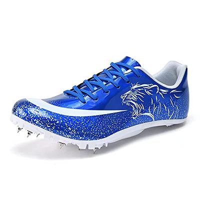 AOLEXWU Track and Field Shoes Mens Womens Mesh Spikes