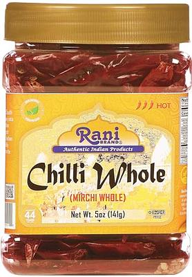 Rani Chilli Whole Stemless 3.5oz (100g) ~ All Natural, Vegan