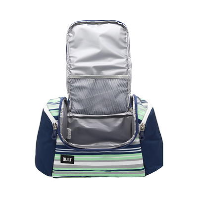 Built All Day Insulated Lunch Bag in Blue Green Stripes - Yahoo Shopping