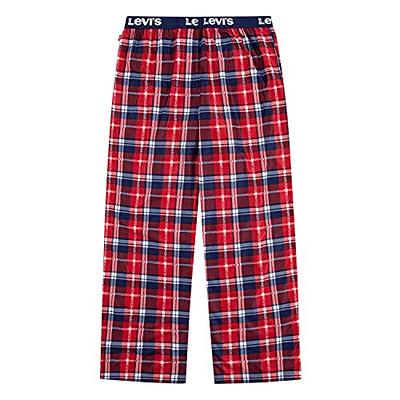 Latuza Women's Cotton Flannel Plaid Pajama Jogger Pants L Red at   Women's Clothing store