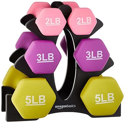 Basics Easy Grip Workout Dumbbell, Neoprene Coated, Various Sets and  Weights available