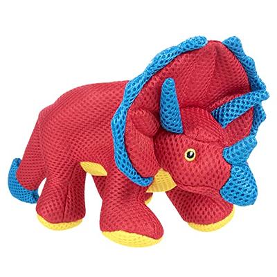 goDog Dinos Spike with Chew Guard Technology Squeaker Plush Dog