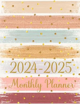 2024-2025 Monthly Planner: Two year Agenda Calendar with Holidays