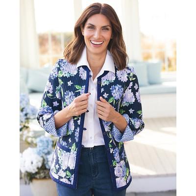 Appleseeds Women's Limited-Edition Reversible Hydrangea Jacket - Multi - S  - Misses - Yahoo Shopping