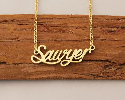 Personalized Name Necklace Custom Pendant Nameplate Jewelry Gift