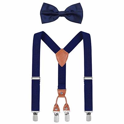 WELROG Kids Suspenders and Bowtie Set for Boys Girls and Baby