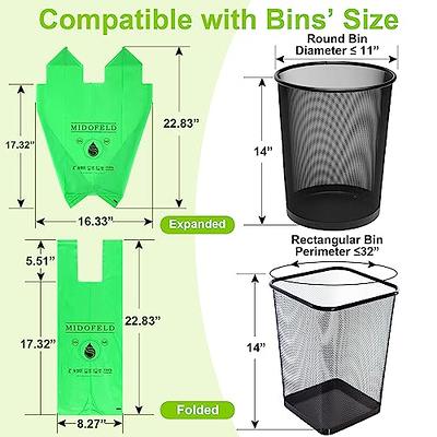 Trash Bags Biodegradable 4-6 Gallon Trash Bags Recycling & Degradable Garbage Bags Compostable Bags Strong Rubbish Bags Wastebasket Liners Bags for