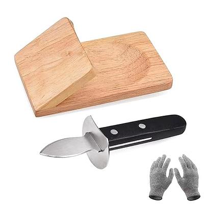  Oyster Shucking Knife, Oyster Knife Oyster Shucker 2 Pcs  Shucking Knife and 1 Pair Oyster Gloves Shucking Cut Resistant Glove Knife Glove  Oyster Shucking Kit Seafood Opener : Home & Kitchen