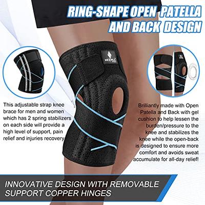 NEENCA Copper Knee Brace for Knee Pain, Knee Support with Patella Pad &  Side Stabilizers, Compression Knee Sleeve for Sport, Workout, Arthritis,  ACL