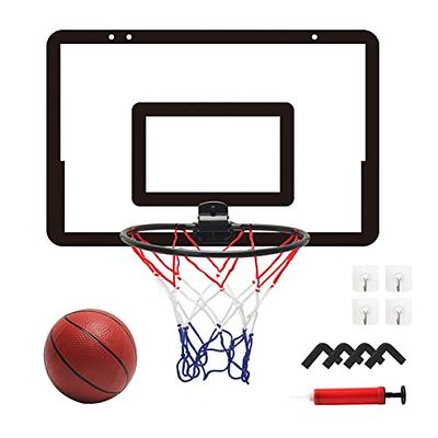  DEEKIN Indoor Mini Basketball Hoop Set with 4 Balls and Other  Basketball Accessories Over The Door Room Basketball Hoop for Teens and  Adults Christmas Birthday Gifts Door and Wall Room Game 