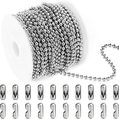  YOUBEIYEE 33 Feet Silver Stainless Steel Chain Link