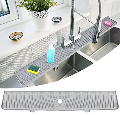 Kitchen Faucet Absorbent Mat Sink Splash Guard Silicone Countertop