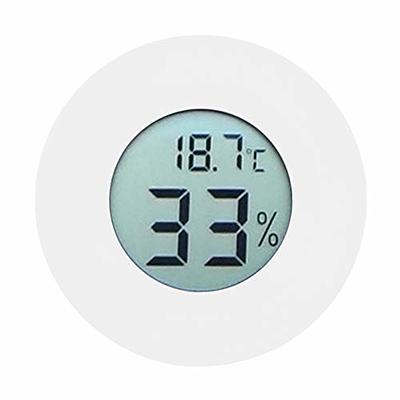 FRCOLOR 1PC Round Digital Hygrometer Thermometer Embedded