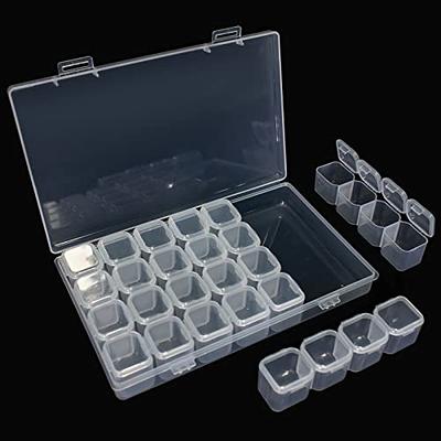 28/56 Slots Plastic Storage Box Clear Jewelry - Temu