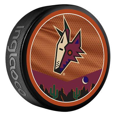 Colorado Avalanche Unsigned Inglasco Reverse Retro Logo Hockey Puck