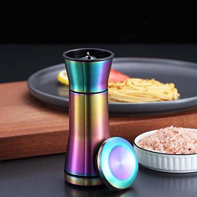 Electric Salt and Pepper Grinder Mill Rechargeable: - USB Automatic Gravity  Peppermills Set, Adjustable Grind Coarseness Refillable Auto Peppercorn