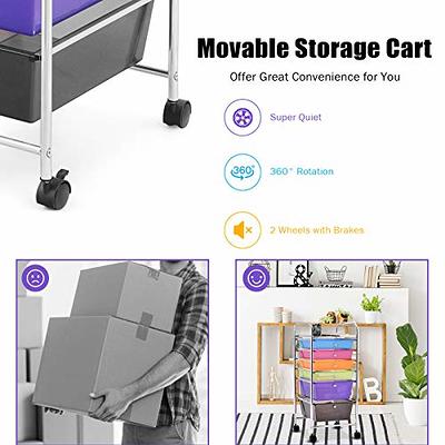 Sterilite Ultra 2 Drawer Plastic Rolling Storage Wheeled Cart (2 Pack)