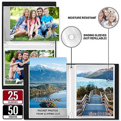  Photo Album 4x6 Hold 60 Photos with Memo Vertical Slip